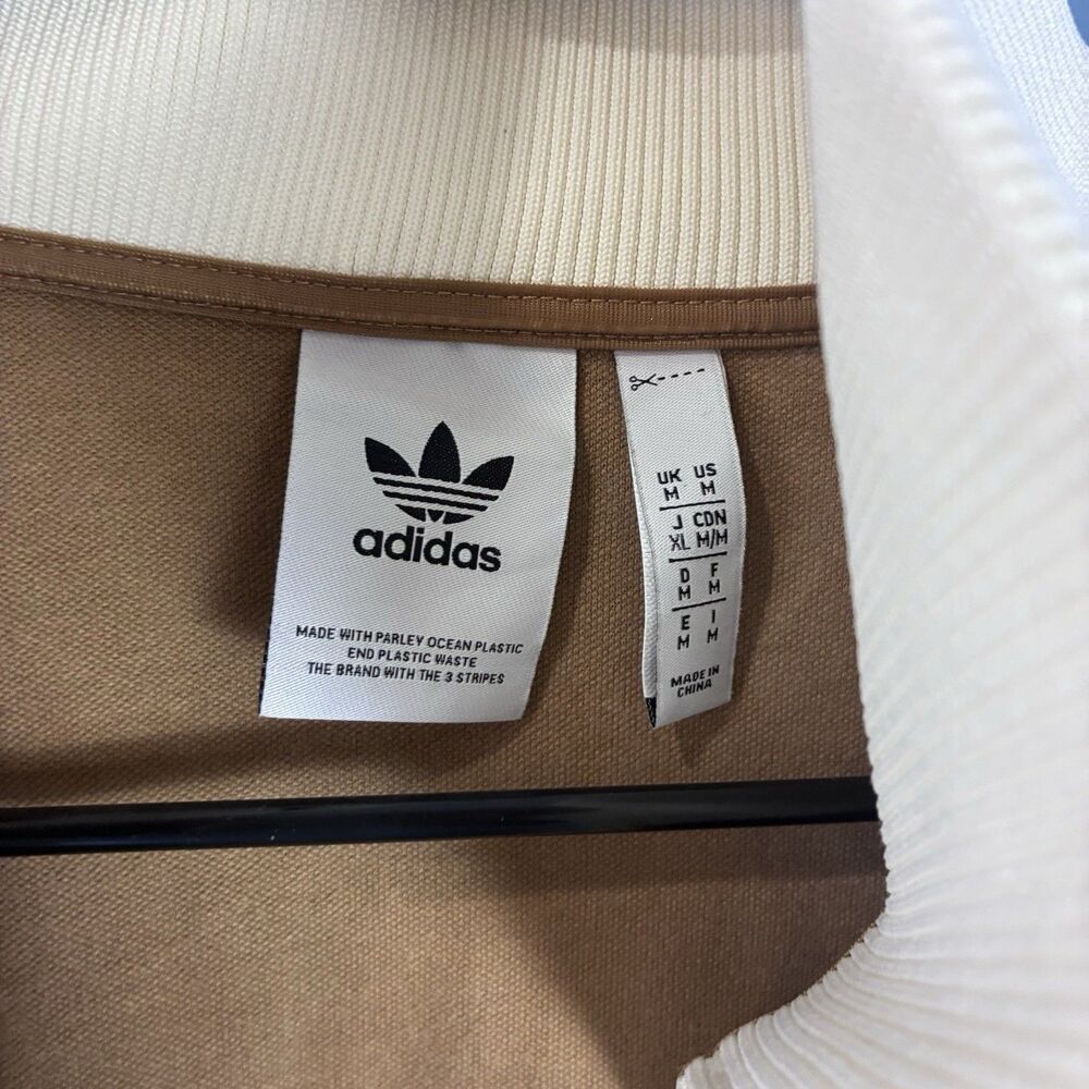 Adidas Originals Mens Brown Full Zip Jacket Size Medium Parley Ocean Plastic - Picture 4 of 8